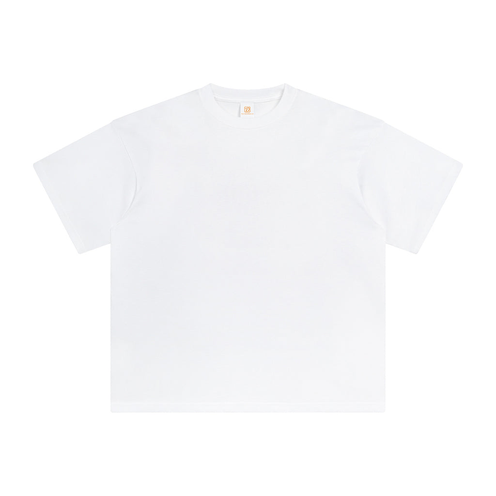 Wholesale Tshirt Oversized High Quality Men's T-shirts Basic Drop Shoulder Heavy Cotton Streetwear Loose Short Sleeve T-shirt