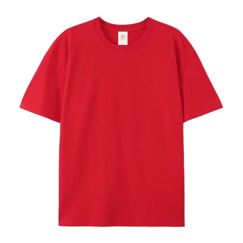 220g 100% Cotton t Shirt Plus Size Regular Fit Multicolor High Quality Streetwear Customized Fashion Plain t Shirt for Men