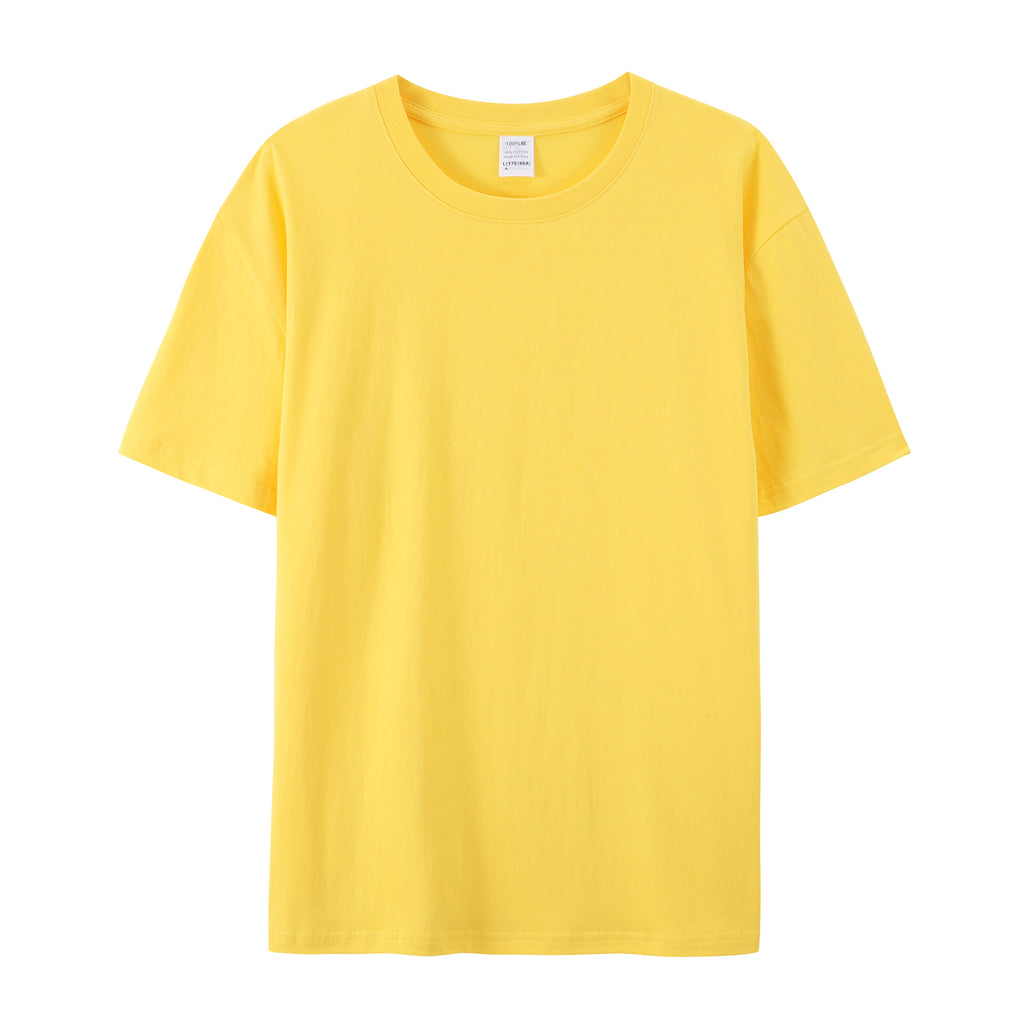 Blank Oversized Tshirt Custom logo Summer Multi Color High Quality t Shirt 100% Cotton Round Neck Personalized T-shirt
