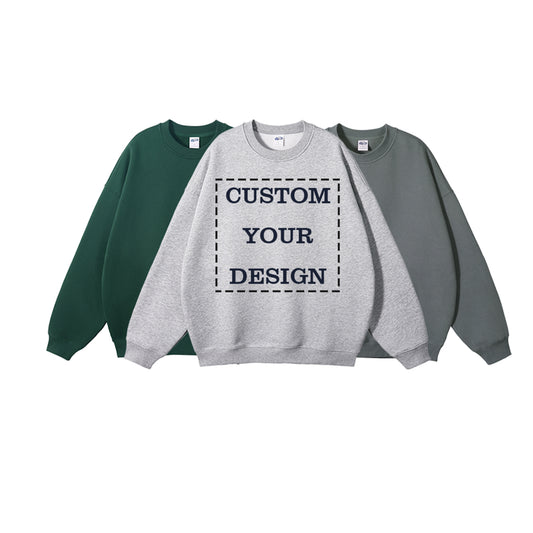 Men's Hoodies Streetwear Crew Neck Blank High Quality Wireless Fleece Custom logo Pullover Wholesale Screen Printed Hoodies