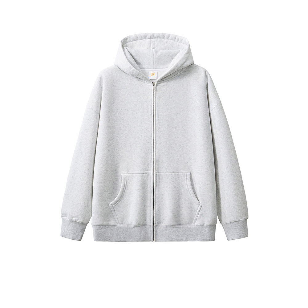 Wholesale Man Hoodie Thick Fabric Zipper Washable Dropped Shoulder Loose Fitting Hoodie Hoodie Unisex High Quality Hoodie