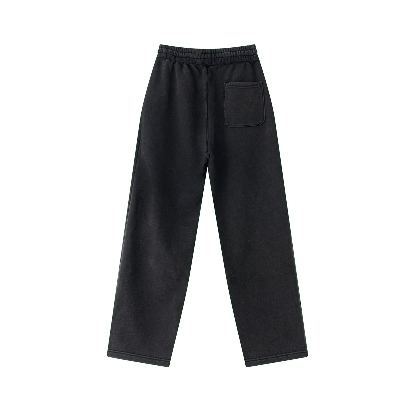 Oem Customized Fashion Basic Sweatpants Vintage Distressed Trendy Brand Heavyweight Water Washed Fleece Straight leg Pants