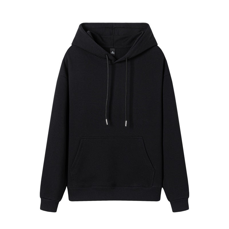 Hot Selling Fashion Pure Color High Quality Blank Pullover Distressed Embroidery Heavyweight Drop Shoulder Wholesale Hoodies