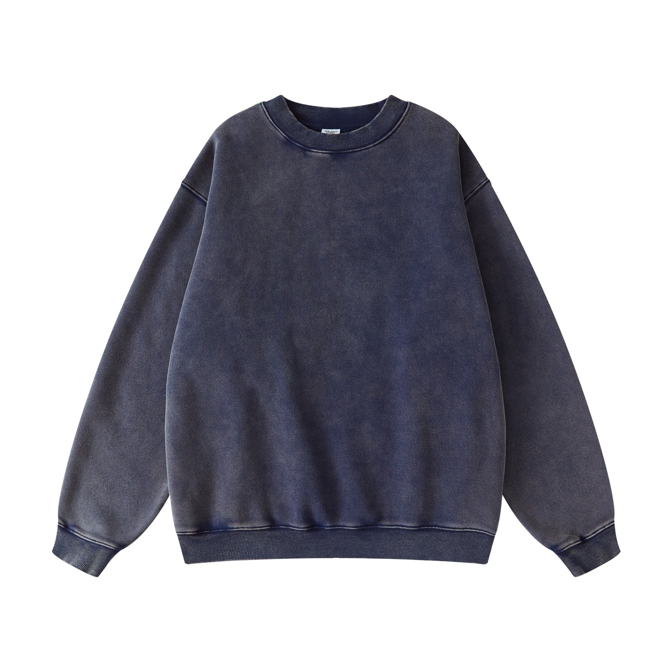 Custom Round Neck Vintage High Quality Fleece Waxing Printing Heavyweight Blank Pullover Drop Shoulder Wholesale Hoodie