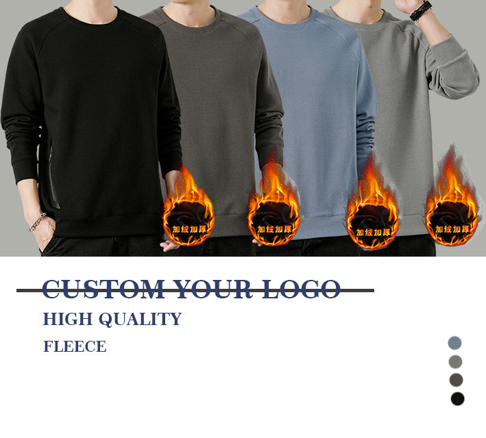 Wholesale Plus Size Blank Fleece Thick High Quality Drop Shoulder Custom Puff Print Heavyweight Thick Streetwear Pullover Hoodie