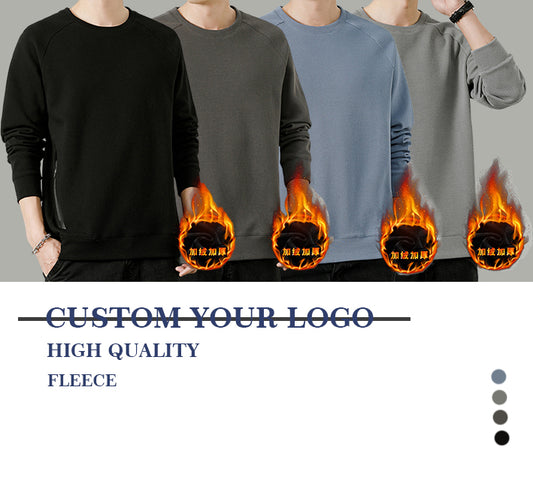 Wholesale Plus Size Blank Fleece Thick High Quality Drop Shoulder Custom Puff Print Heavyweight Thick Streetwear Pullover Hoodie