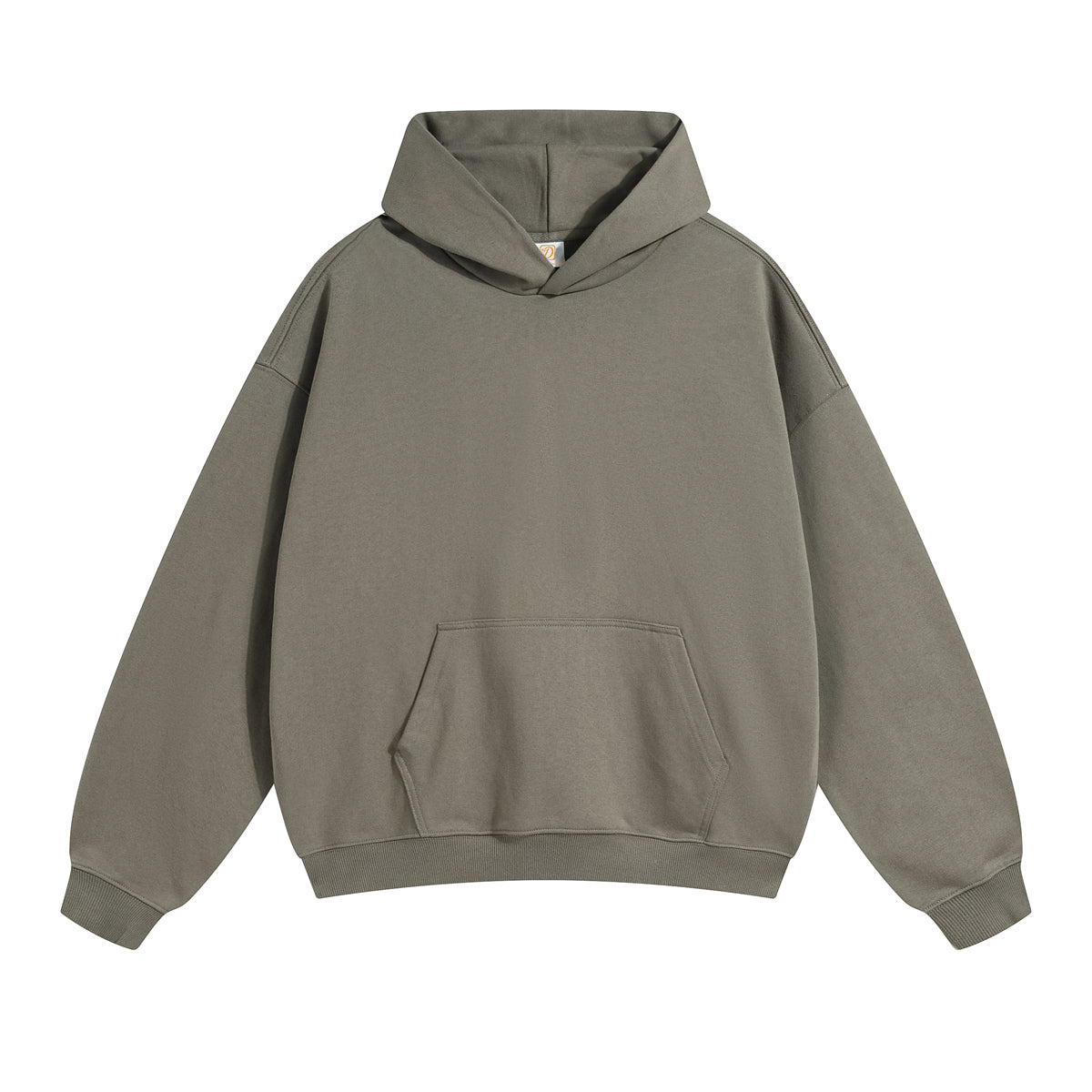Streetwear Blank Pullover Hoodie Custom Pure Color High Quality Wireless Drop Shoulder Terry Men's Hoodies & Sweatshirts