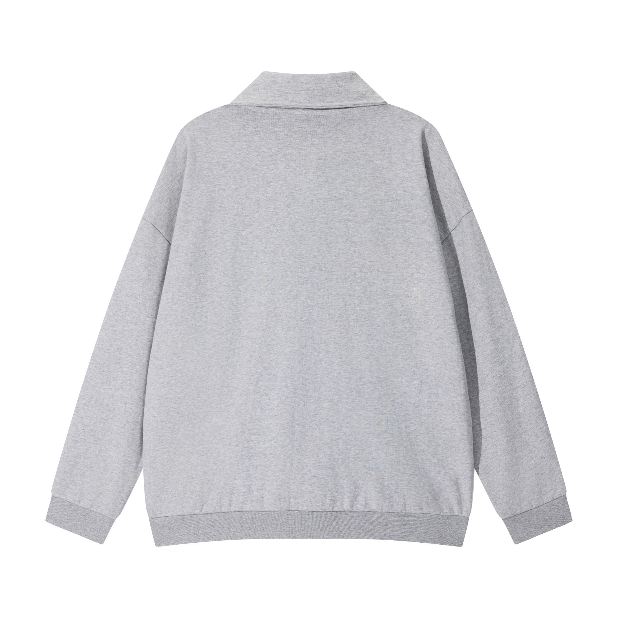 Stand Collar Custom Terry High Quality Blank Half Zipper Distressed Puff Print Streetwear Oversized High Quality Hoodies