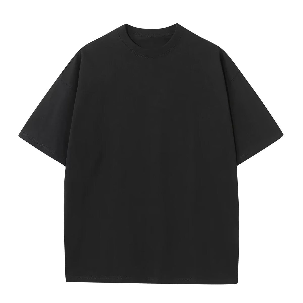 Customized Choose Your Favorite Pattern 230g Pure Cotton Heavyweight Drop Shoulder Short Sleeved T Shirt in 7 Colors Quality