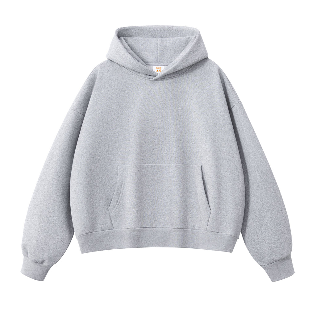 500G Heavyweight Streetwear Drop Shoulder High Quality Blank Pullover Fleece Custom Embroidered Dtf Transfers for t Hoodies