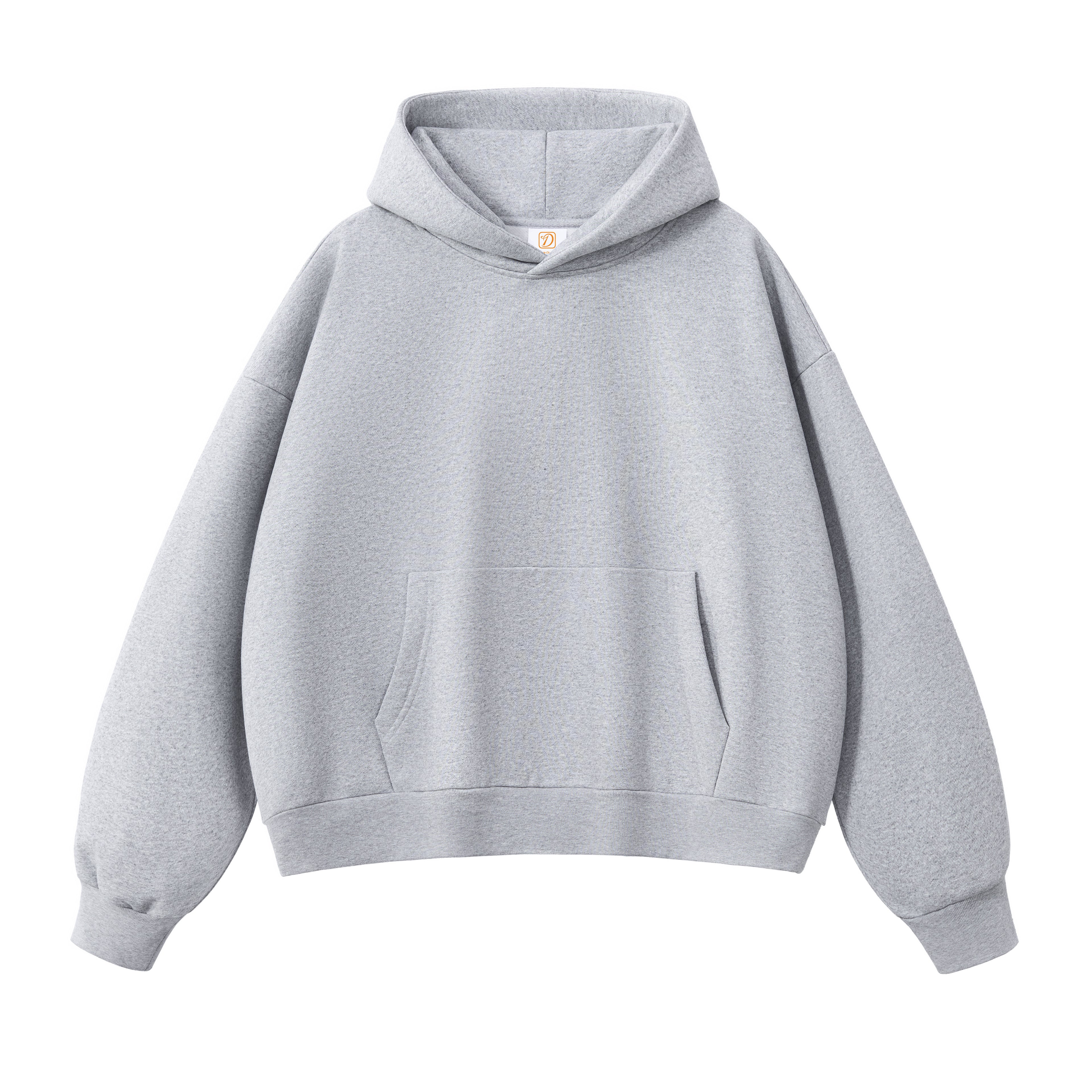 500G Heavyweight Streetwear Drop Shoulder High Quality Blank Pullover Fleece Custom Embroidered Dtf Transfers for t Hoodies