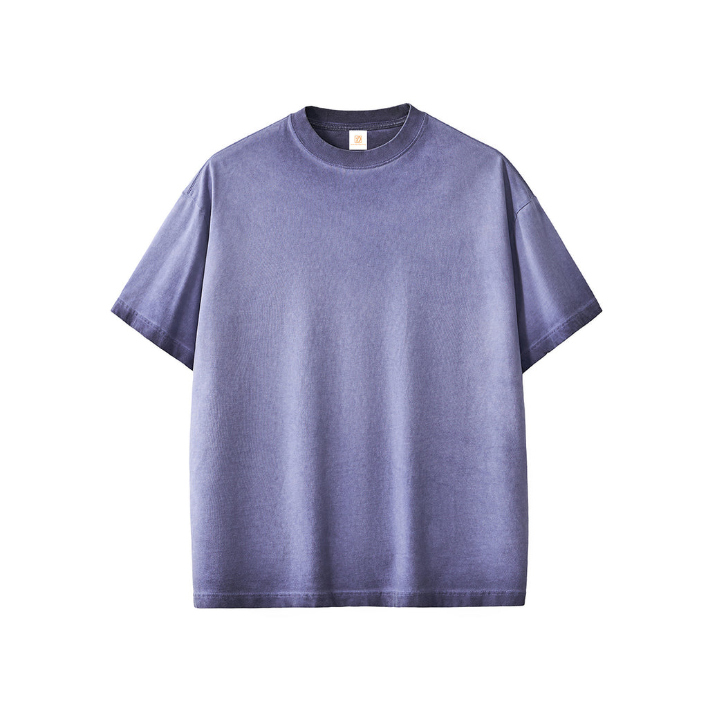Customized t Shirts Streetwear Short Sleeve Vintage Heavyweight 100% Cotton Acid Wash High Quality Dtf Transfers for t Shirts