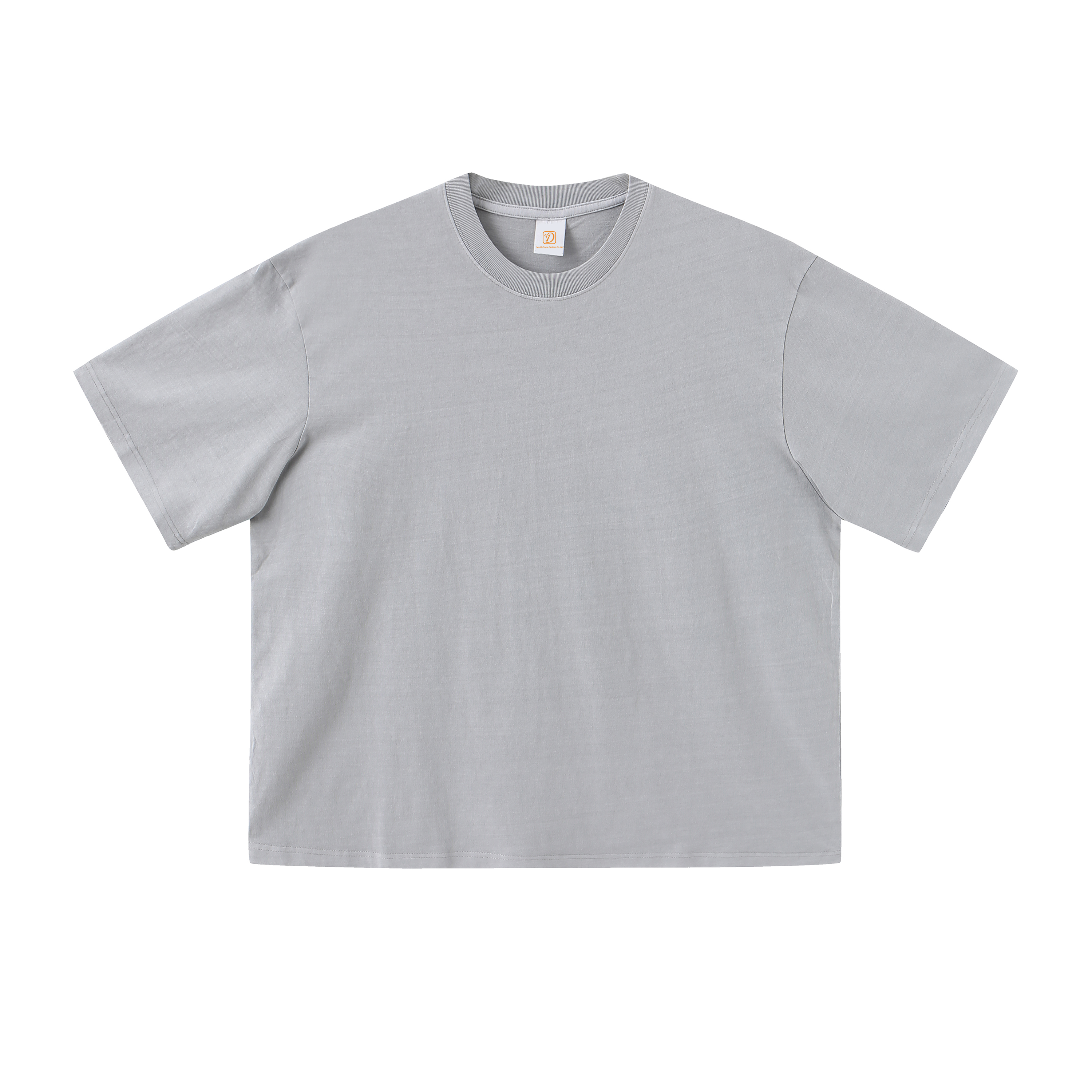 100% Cotton t Shirt Custom Round Neck Vintage Boxy Fashion Short Style Puff Printing Unisex High Quality Plain Tshirts Wholesale