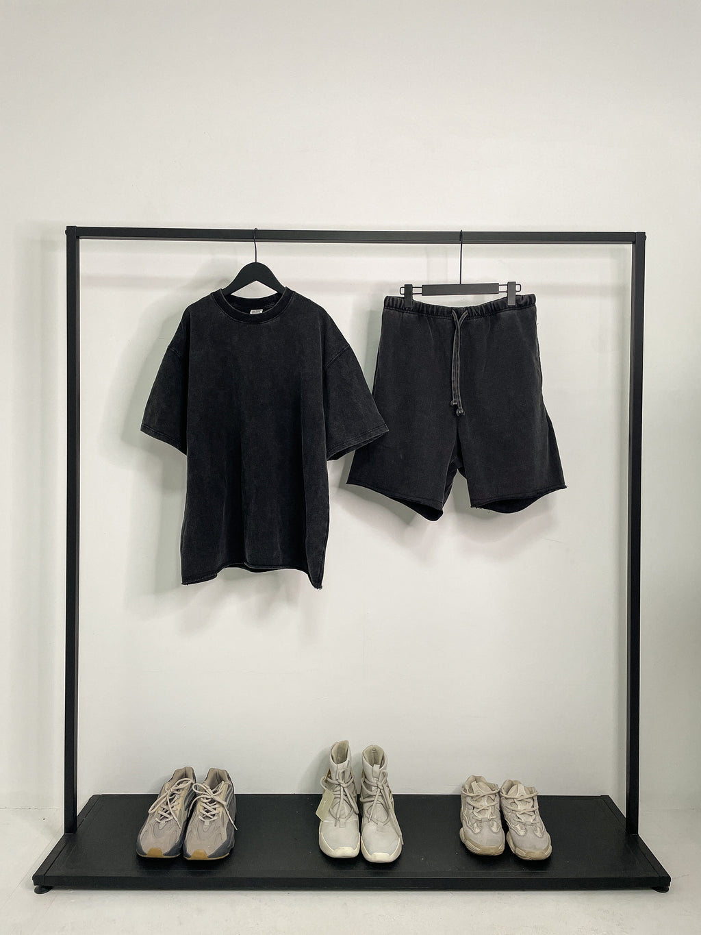 Oversize Washed Short Sleeve Blank Sublimation Streetwear High Quality Round Collar Heavy Cotton Plain Tshirts for Printing