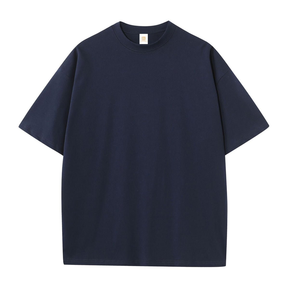 Customized Blanks t Shirts Loose Dropped Shoulder Oversized Short Sleeved Shirt the Neckline Is 3 cm Wider Than the Usual One