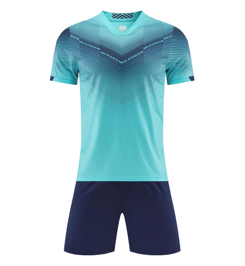 Suit Manufacture Men's and Women's 100% Polyester Fiber 7 Color Quick Drying Football Uniform Set Fashion Casual Version