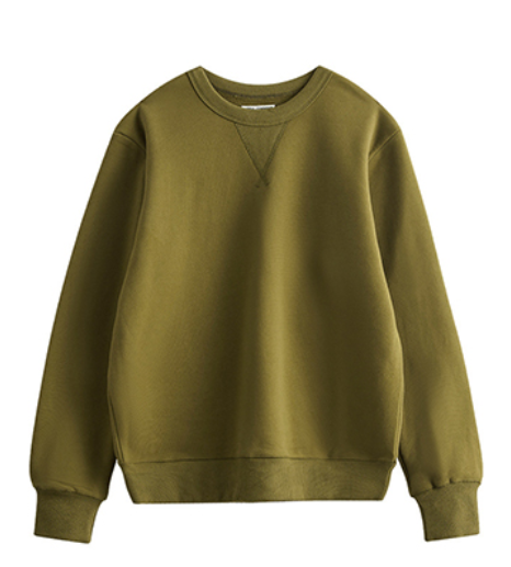 Manufacturer Hoodies Wholesale 15 color French style Large Looped Fleece Thickened Round neck Pullover Sweater Free Sample
