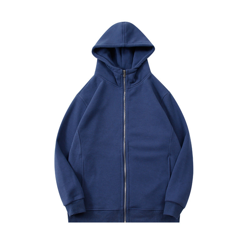 Men's Sweatpants and Hoodie Set Streetwear Blank Full Zip up High Quality Sublimation Heavyweight Oversized Drop Shoulder Hoodie