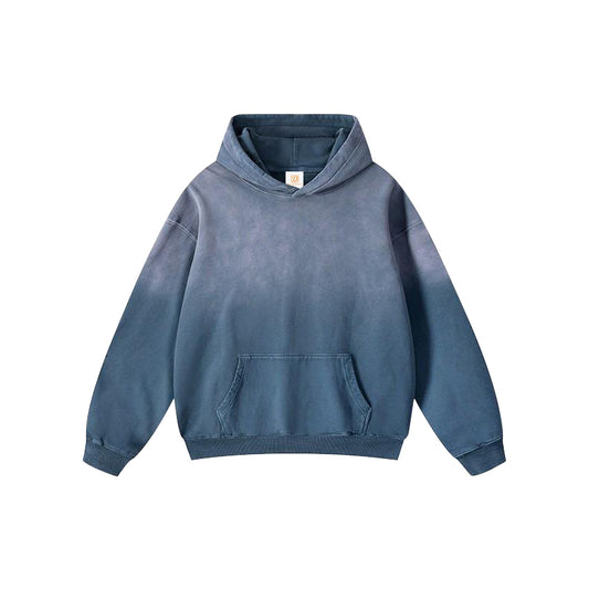 100% Cotton Heavyweight Wax Printing Washed Unisex High Quality Streetwear Fashionable New Style Blank Custom Oversized Hoodies