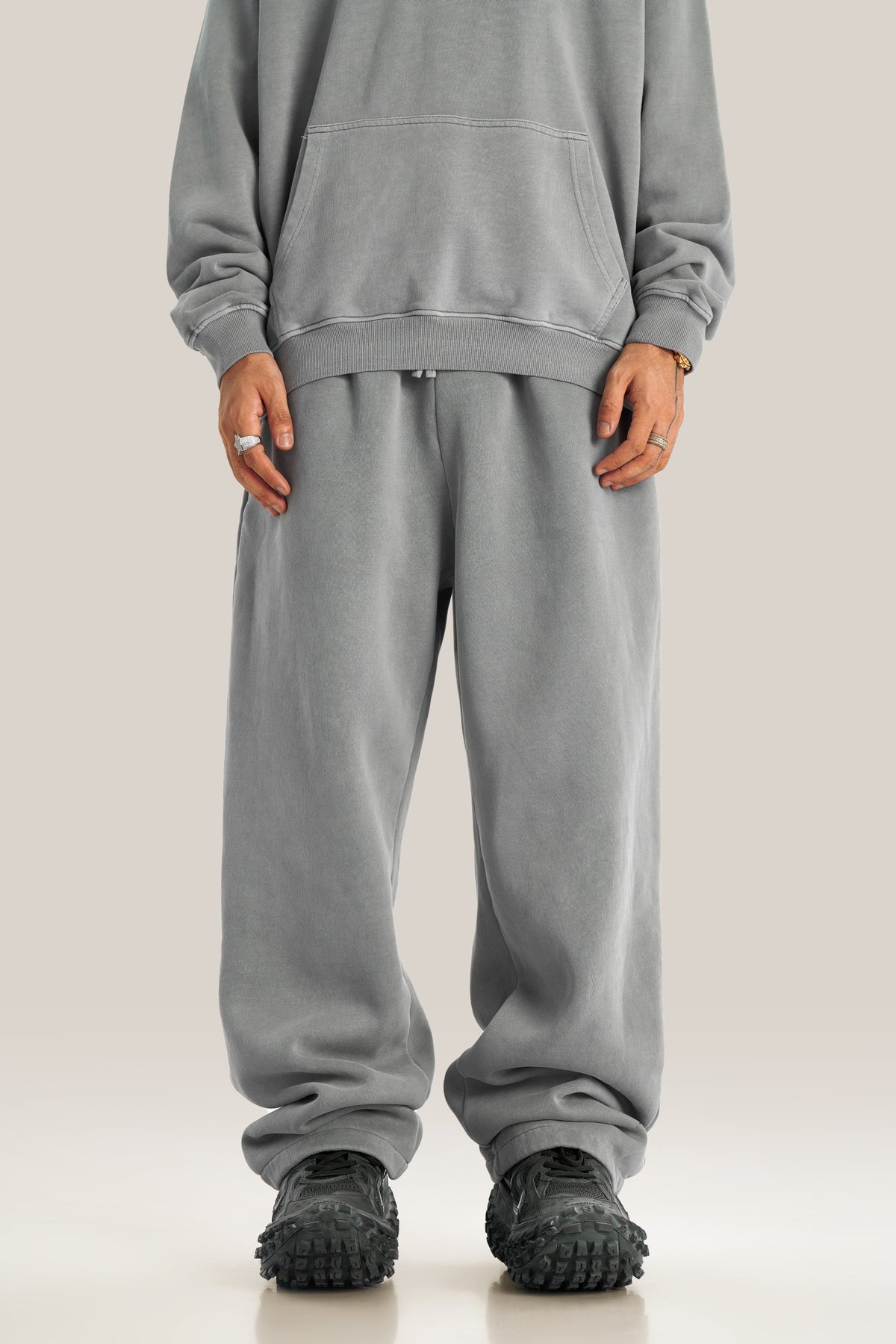 American Style Retro Washed and Padded Straight Leg Sweatpants From a Trendy Brand Sweatpants High Quality Winter Style