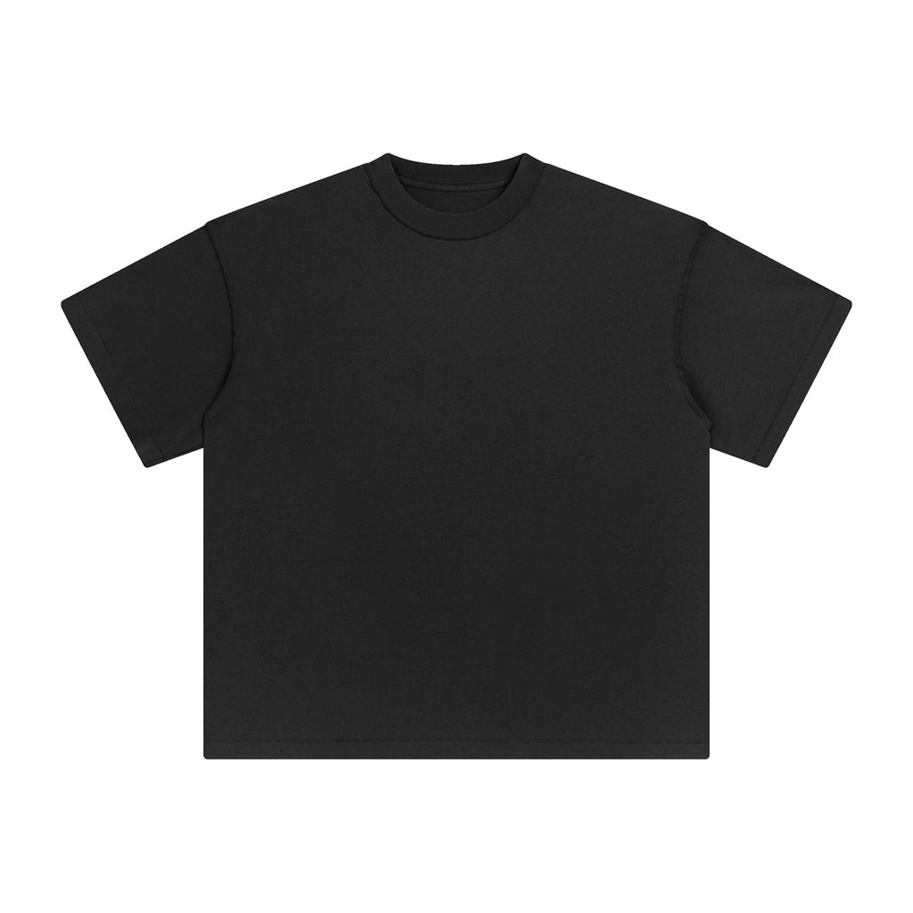 Customized t Shirts Loose High Quality Blank Drop Shoulder Round Neck Fashionable Distressed Heavy Cotton Tshirt for Men