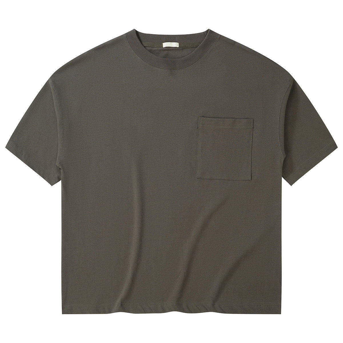 100% Cotton Oversized Tshirt Streetwear Loose High Quality Blank Pure Color Custom Puff Printing Personalized Men's T-shirts
