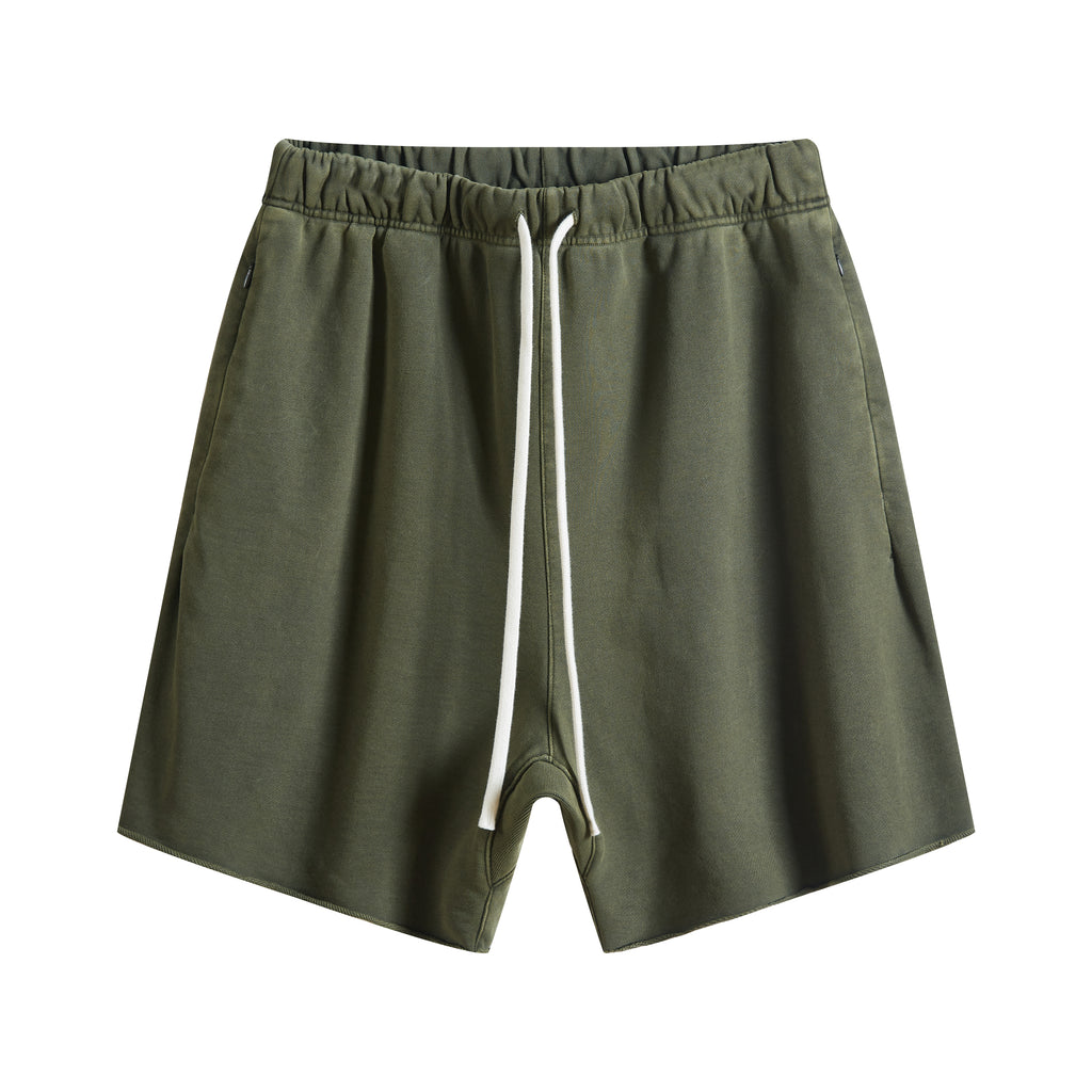 High Quality Custom logo Shorts Streetwear Distressed Embroidery 2026 Summer Loose Fashion Acid Wash Plain Shorts for Men