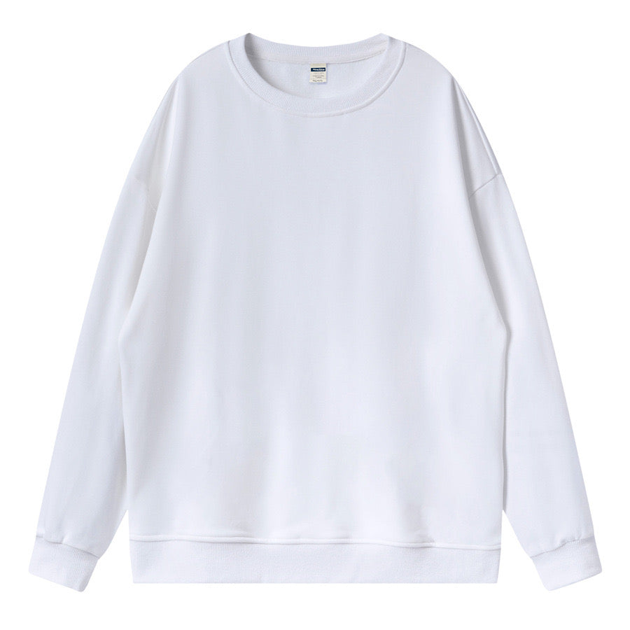 OEM Bulk Costum Pure Cotton Pom-pom Wide-sleeved 360g Round-neck Hoodie Pullover Hoodie Heavy Weight High Quality Unisex
