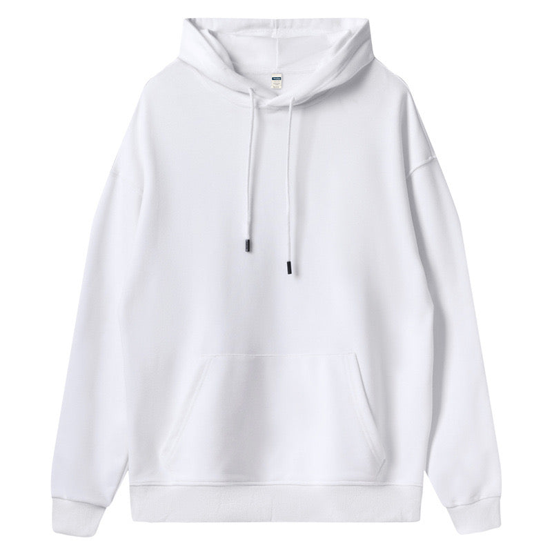 Wholesale Customizable Pattern Pure Cotton French Style Looped Shoulder Style 360g Hooded Sweatshirt Plus Size Hoodies Winter