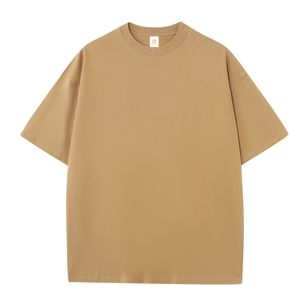 Customized Blanks t Shirts Loose Dropped Shoulder Oversized Short Sleeved Shirt the Neckline Is 3 cm Wider Than the Usual One
