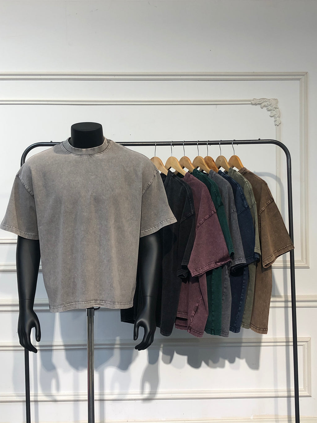 100% Cotton Washed Boxy Short Oversized Blank Screen Print Personalized Sublimation Heavyweight Streetwear Tshirt Print Printer