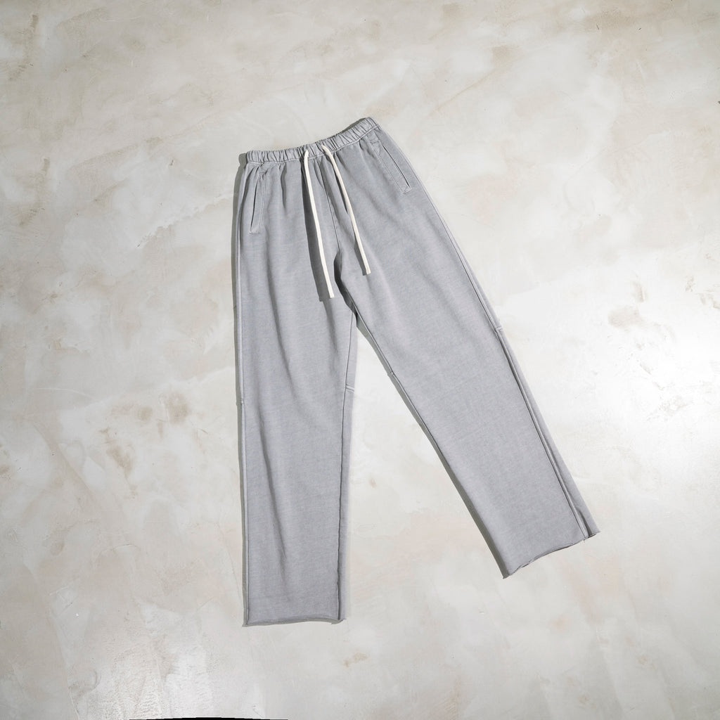 Wholesale Sweatpants 420g Heavyweight Blank 100% Cotton Pure Color High Quality Loose Acid Wash Fashion Plain Sweatpants