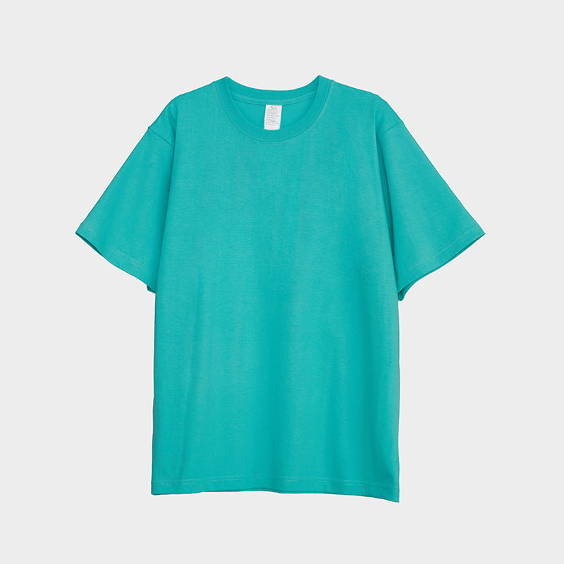 You Can Customize Your Favorite Pattern 25 Color Pure Cotton Loose and Seamless Tubular Knit T Shirt Blanks Tshirt Manufacturer