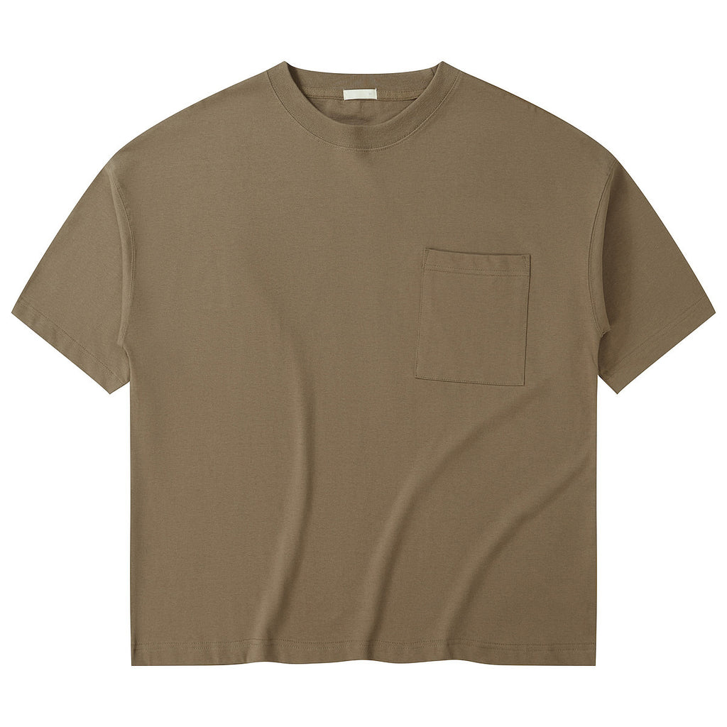 100% Cotton Oversized Tshirt Streetwear Loose High Quality Blank Pure Color Custom Puff Printing Personalized Men's T-shirts