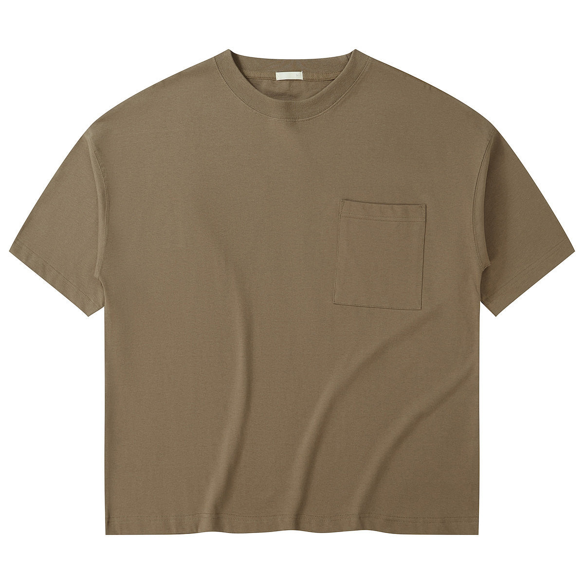 100% Cotton Oversized Tshirt Streetwear Loose High Quality Blank Pure Color Custom Puff Printing Personalized Men's T-shirts