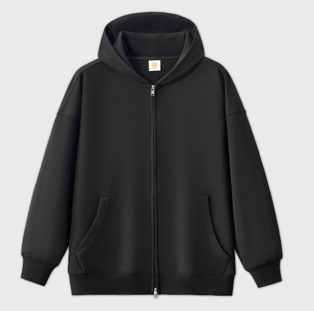 Manufacturer Hoodies 400 Gram Heavyweight Zipper Hooded Sweatshirt Fall and Winter Style Hooded Plain Oversized Streetwear