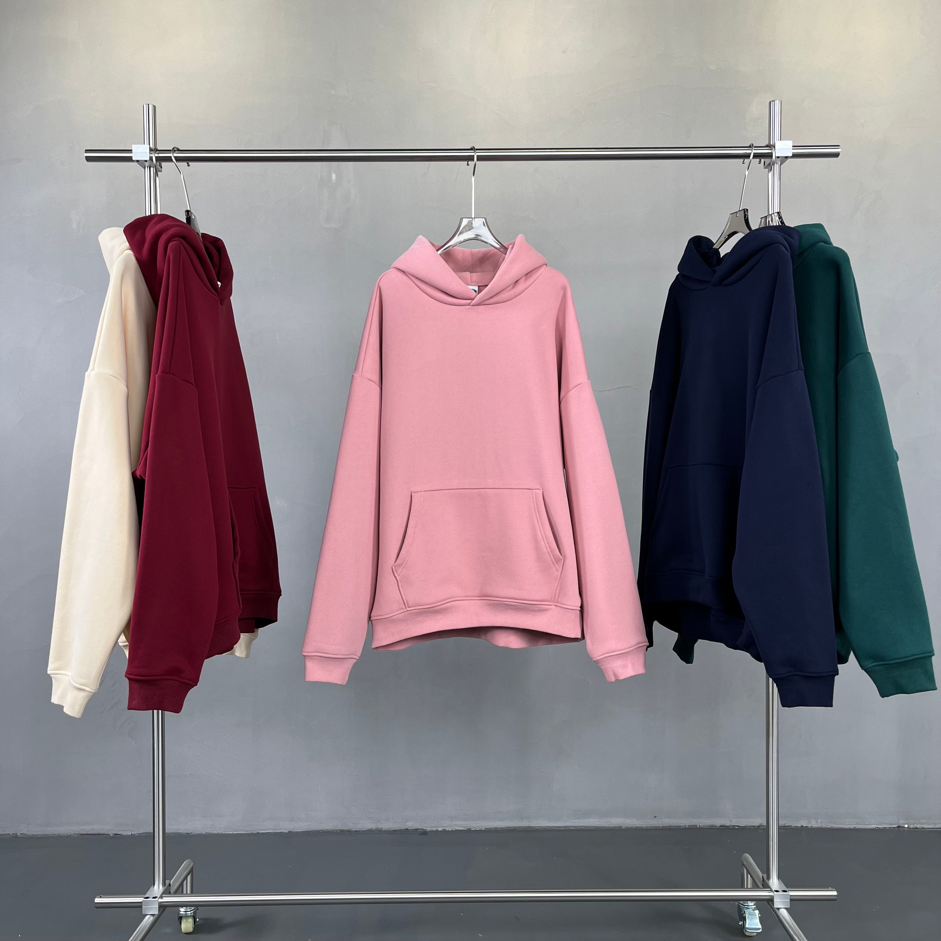 Manufacturer Hoodies Custom Fleece High Quality Blank Distressed Embroidery Heavyweight Streetwear Fashion Mens Hoodies