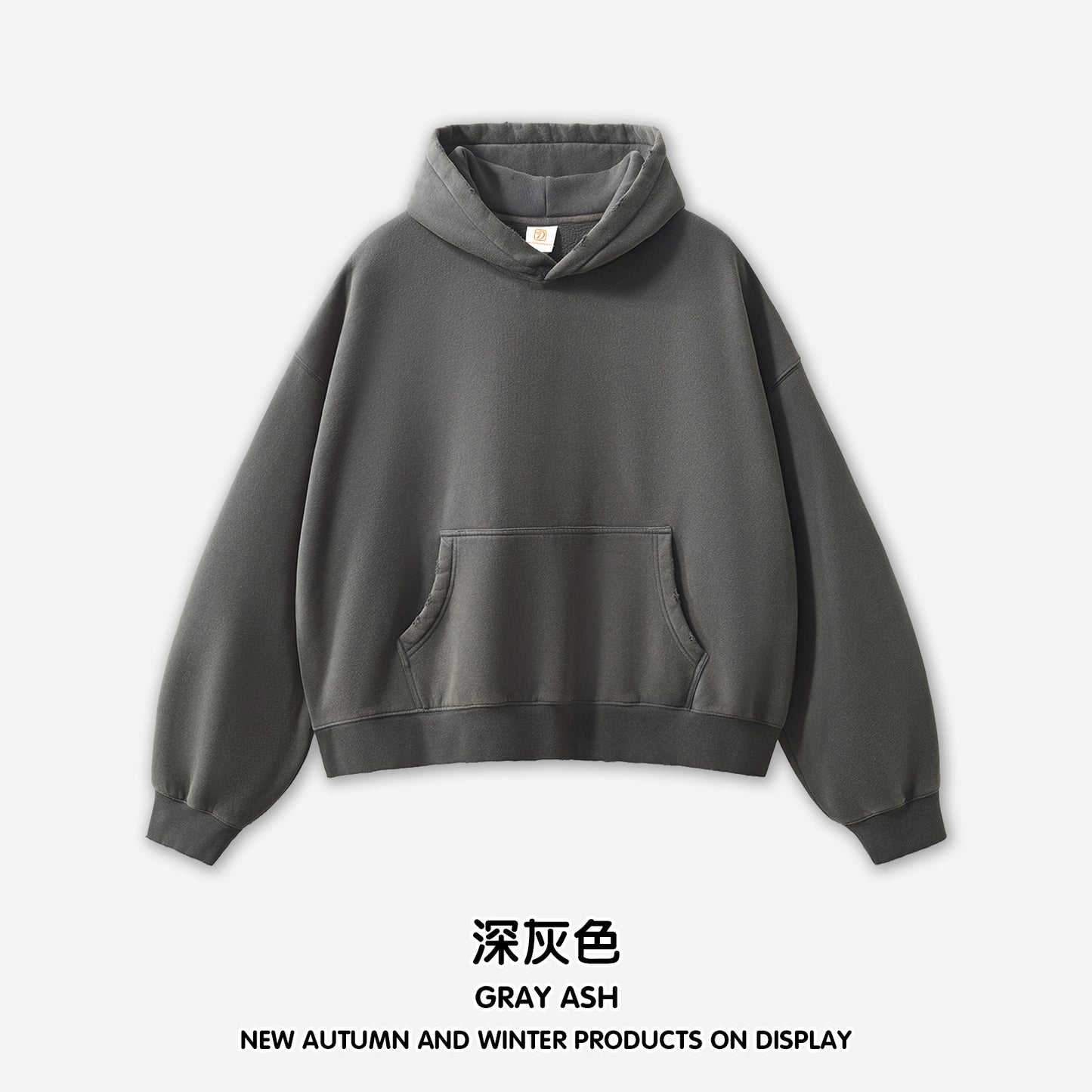 Boxy Fleece Heavyweight Blank Custom Puff Printing Oversized Wireless High Quality Streetwear Men's Hoodies Bulk Wholesale