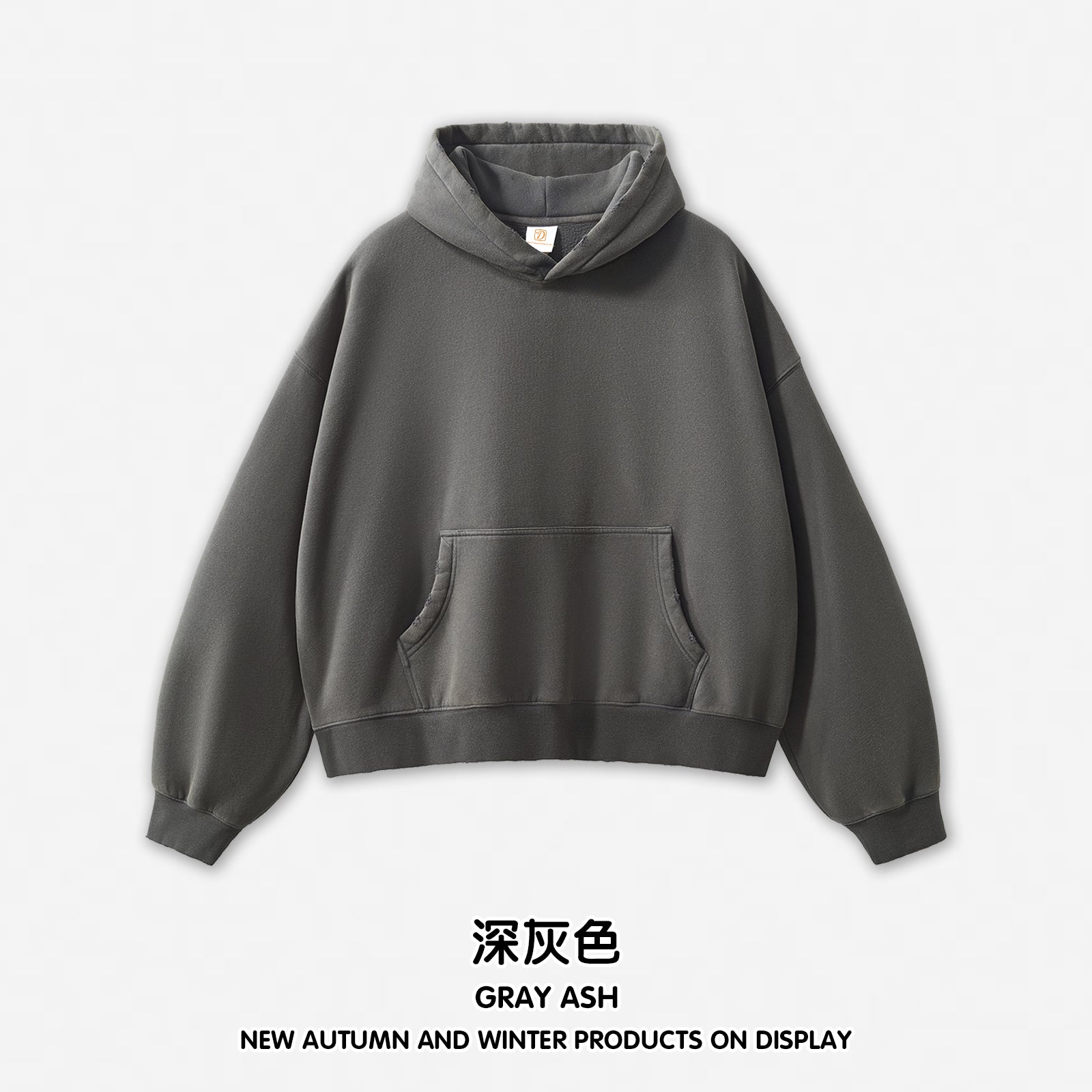 Boxy Fleece Heavyweight Blank Custom Puff Printing Oversized Wireless High Quality Streetwear Men's Hoodies Bulk Wholesale