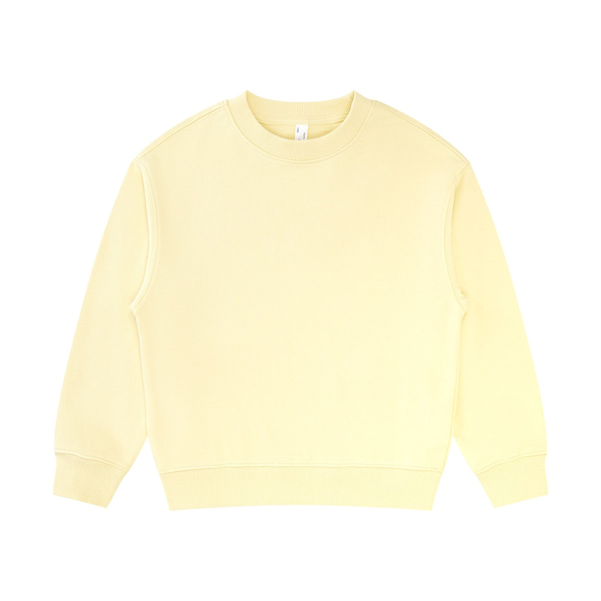 Customize Your Own Exclusive Design Crewneck Sweatshirt 100%  Cotton Blanc Children's Plain Oversized Crewneck Sweatshirt
