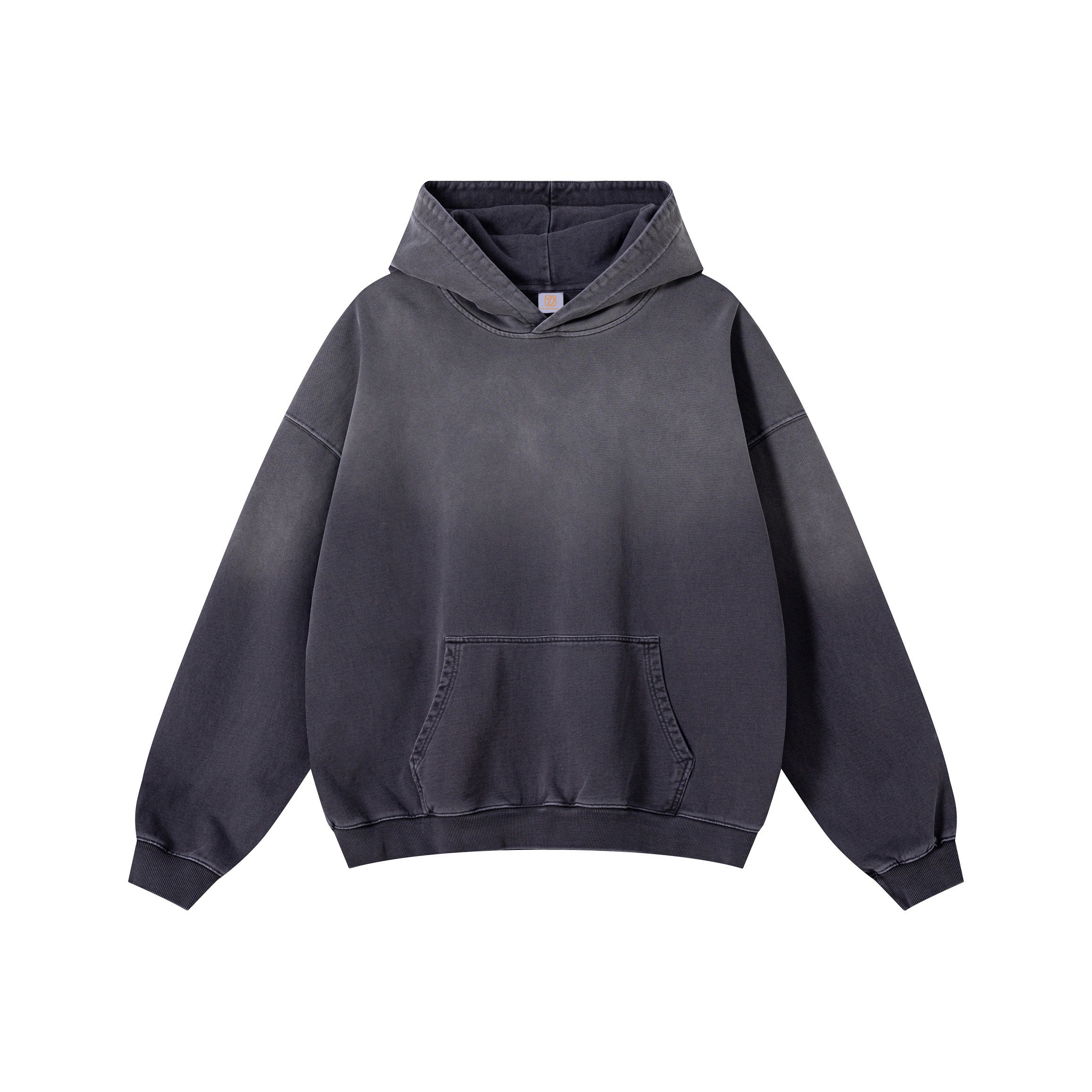 Wholesale High Quality 100% Cotton Blank Hoodies Drop Shoulder Custom Acid Wash Streetwear Puff Printing Sweaters and Hoodies