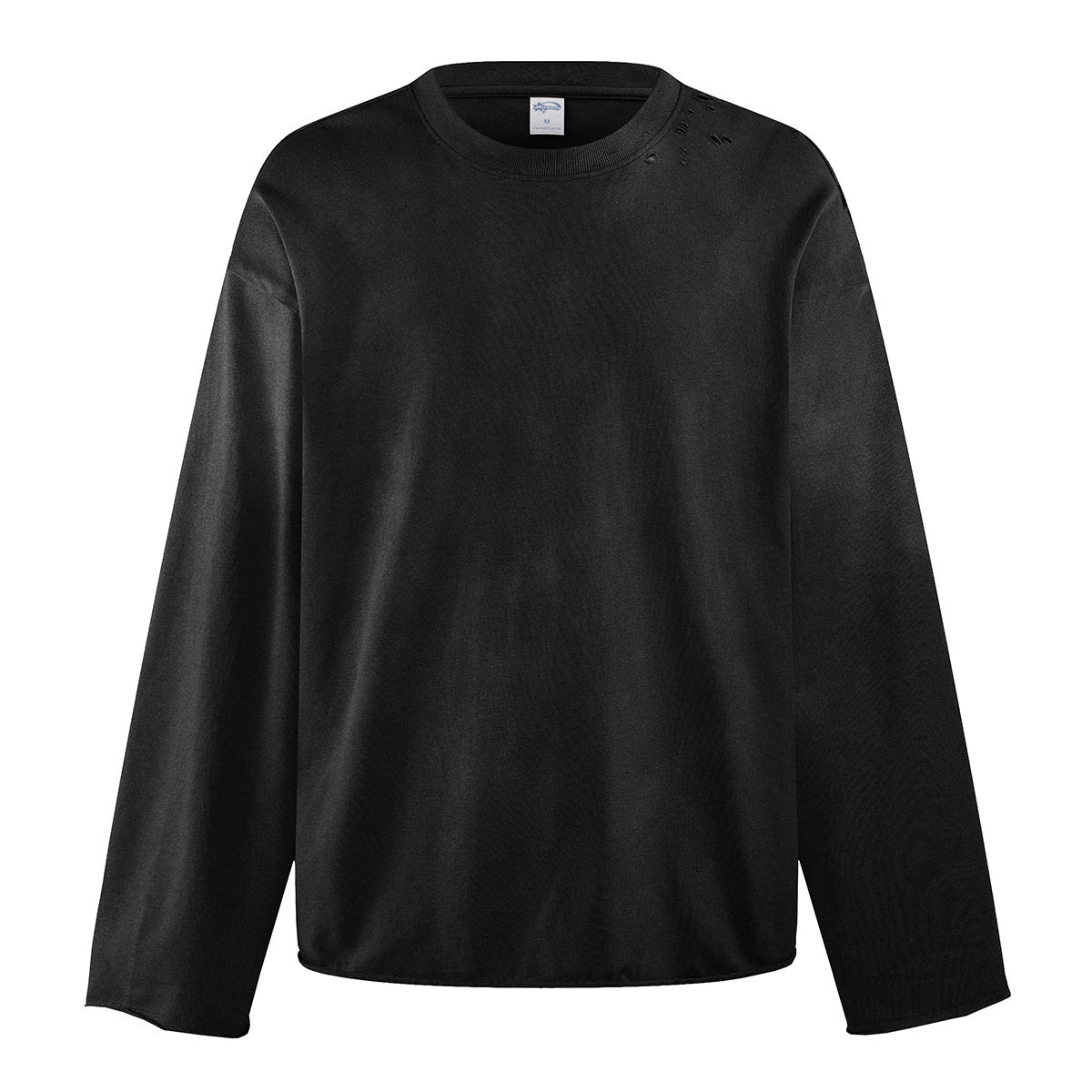 Fashion Rolled Hem Oversized Print Long Sleeve TShirt for Autumn and Winter Loose Fitting Cotton Casual Brand Long Sleeve TShirt