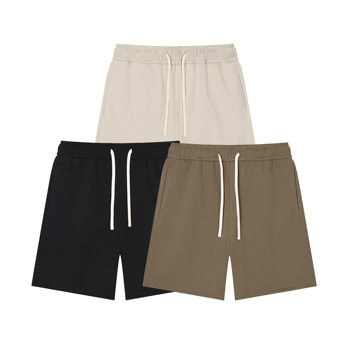Casual New Design Shorts Comfortable Wholesale Custom logo Sport Summer High Quality 100% Cotton Puff Printing Men's Shorts