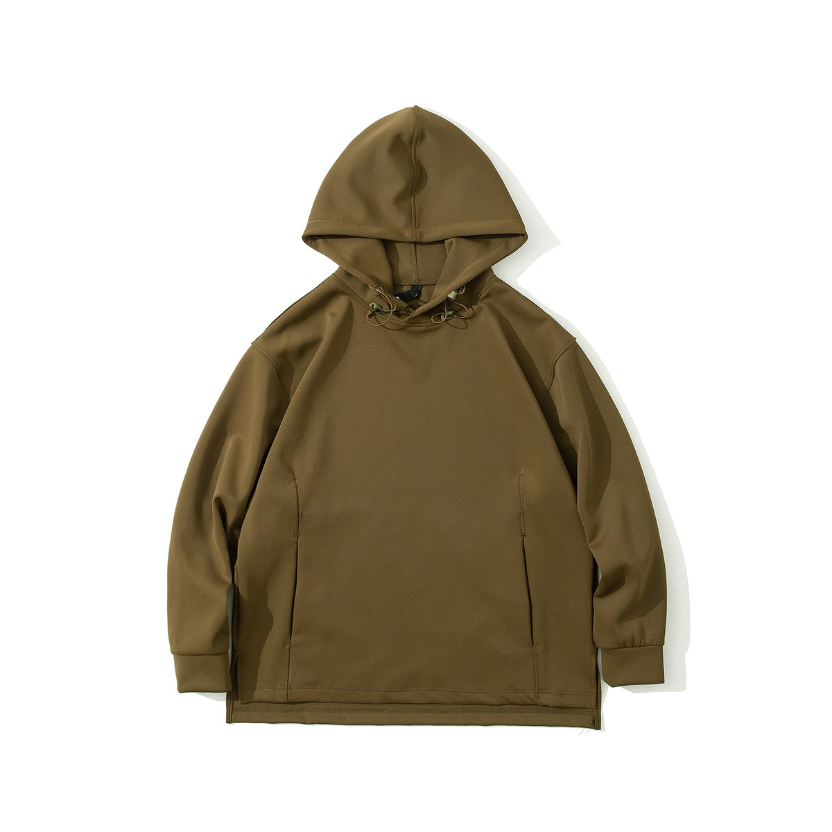 3 Color Japanese Style air Layer Relaxed Hooded Sweatshirt American Streetwear Style Oversized Hoodie Plain for Printing
