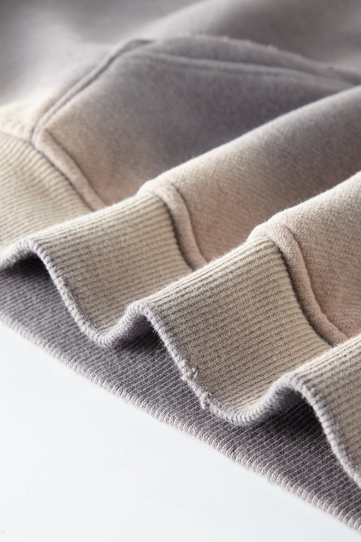 Wholesale Vintage Pullover High Quality Hoodies Men Streetwear Spary-Dye Washed Drop Shoulder Knitted Heavyweight Hoodie