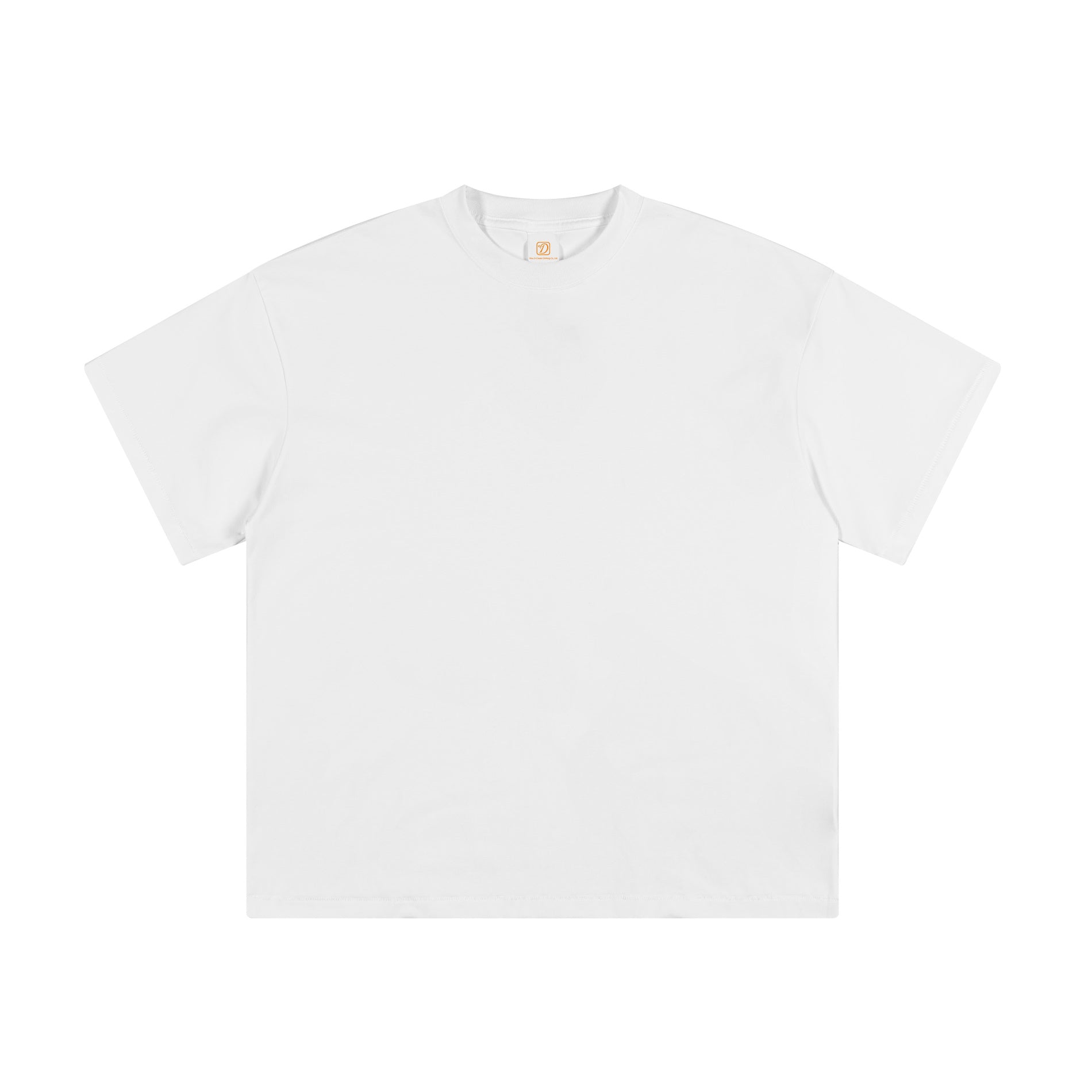 Loose Puff Print t Shirt Custom logo Blank Round Neck Pure Color High Quality Drop Shoulder Streetwear Fashion Men's T-shirts