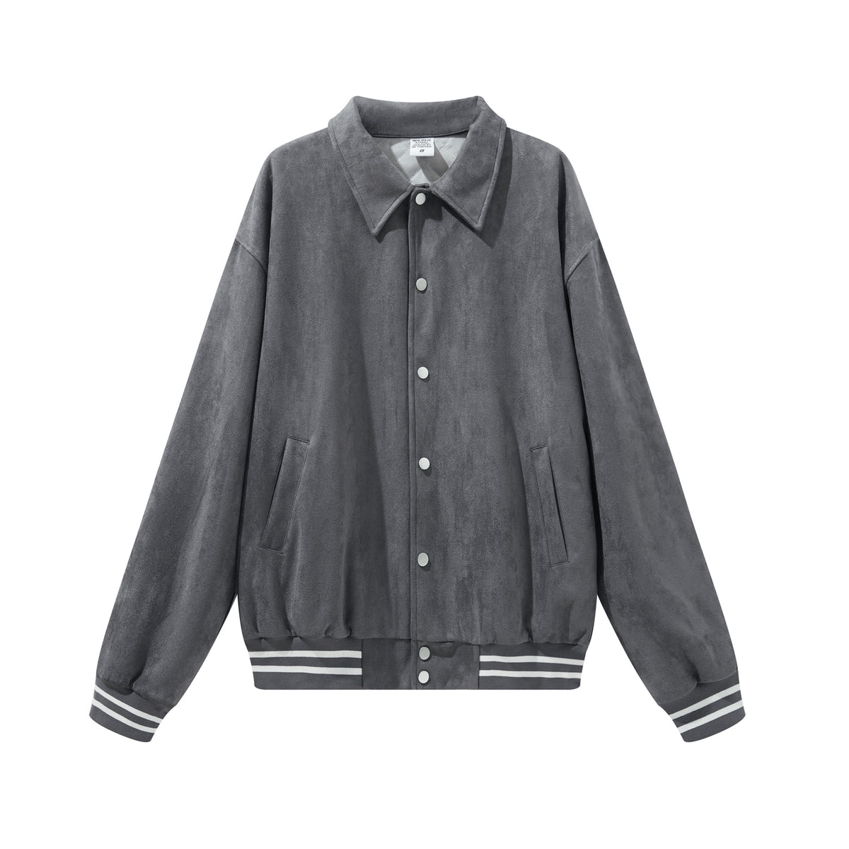 Customized Sweatshirts Collarless Jacket Baseball Shirt Coat Jacket for Men Oversized Casual Style Filled with Padding Inside