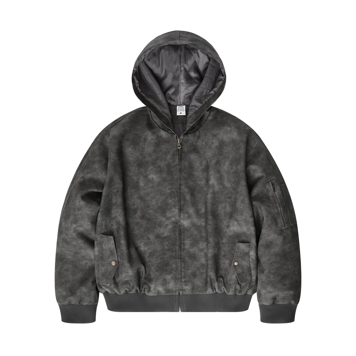 Customize Your Own Exclusive Design 3 Color American Retro Heavyweight Distressed Zipper Coat Water Washed Leather Jacket