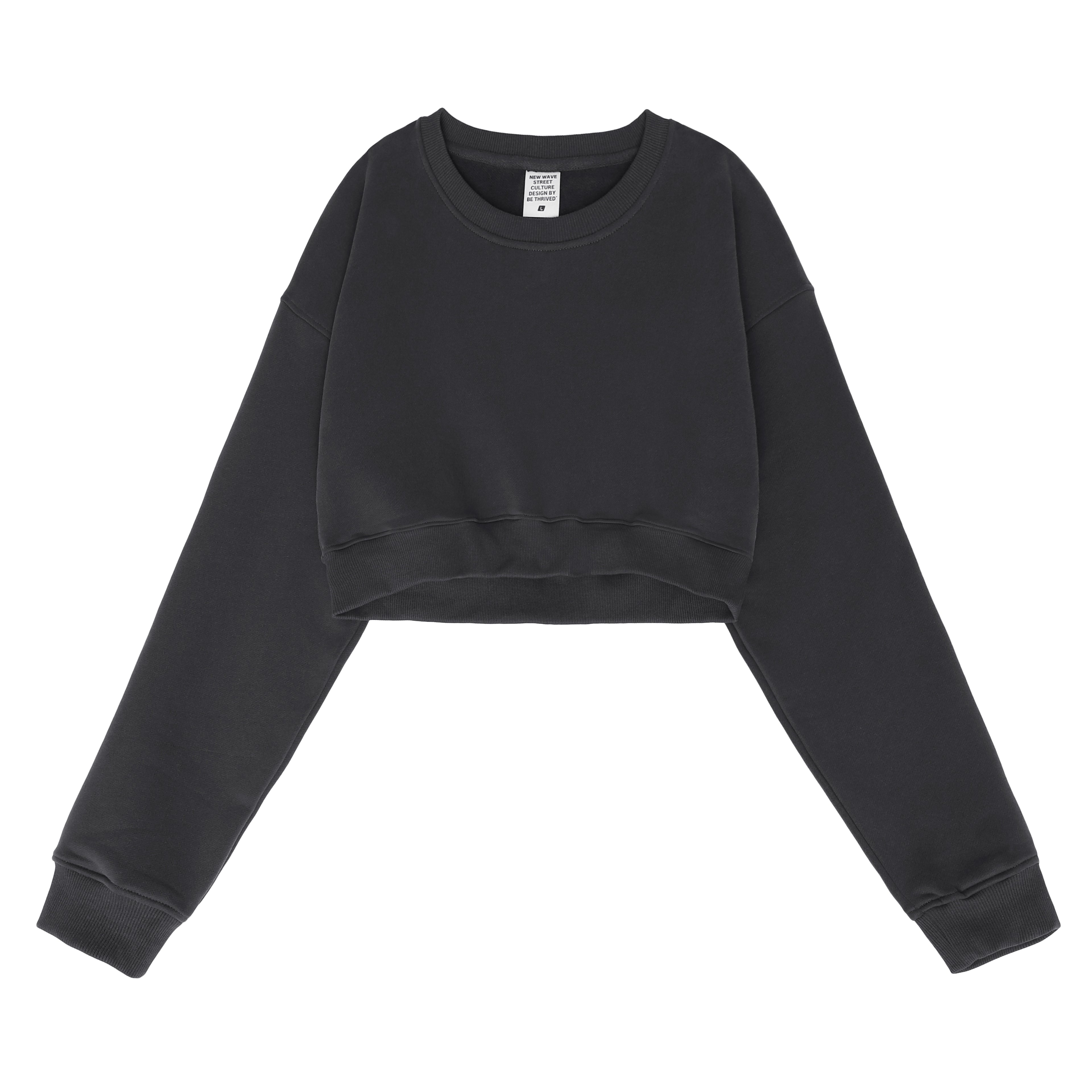 Available Customized logo 8 Color Oversized Fuzzy Brush Fleece American Retro Design Low Cut Hot Girl Short Sleeve Hoodie