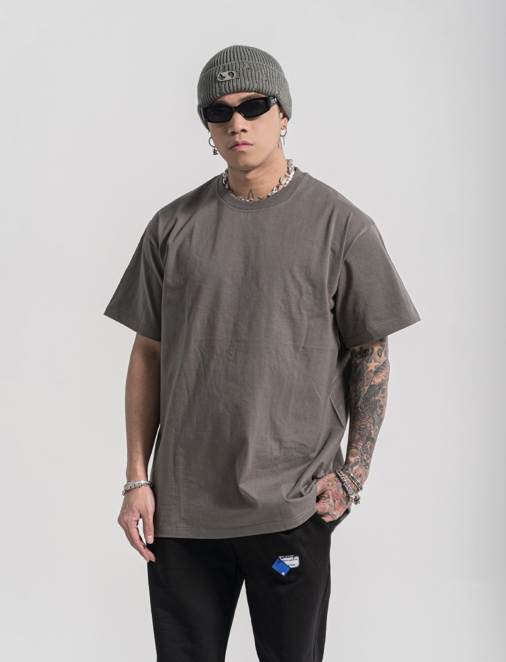 Custom Plus Size Men's T-shirts Unisex High Quality Drop Shoulder Blank O-neck 100% Cotton Fashion Heat Transfers for T-shirts